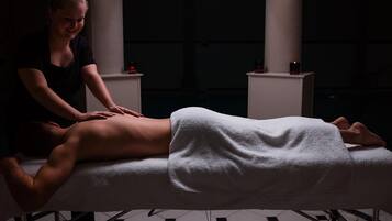 Experience a serene massage therapy session in a peaceful, space.
