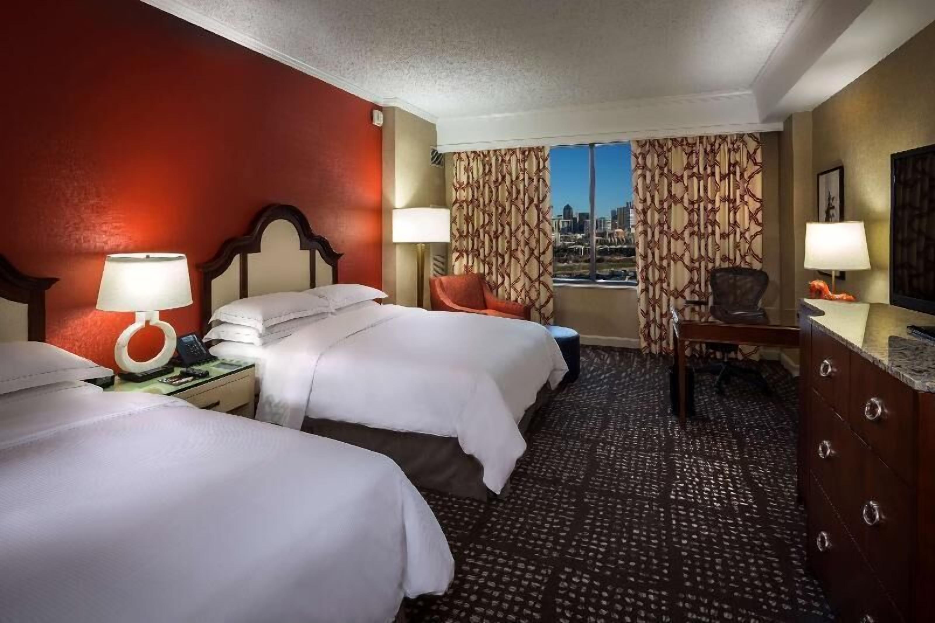 Premium bedding, pillowtop beds, in-room safe, iron/ironing board