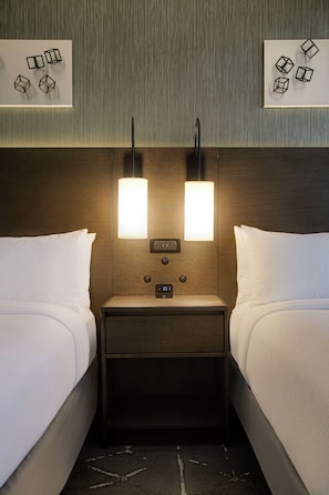 Room, 2 Queen Beds, Non Smoking | Premium bedding, in-room safe, desk, laptop workspace