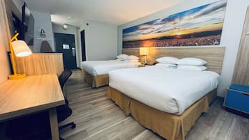Standard Room, 2 Queen Beds | Desk, iron/ironing board, free cribs/infant beds, free WiFi