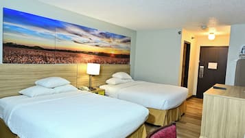 Standard Room, 2 Queen Beds | Desk, iron/ironing board, free cots/infant beds, free WiFi