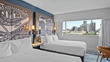 Chambre Standard, 2 lits doubles, vue fleuve