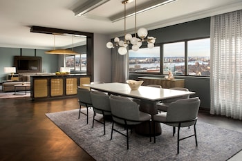 55-inch flat-screen TV with satellite channels, TV, pay movies at Boston Marriott Copley Place