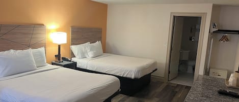 Room, 2 Queen Beds, Non Smoking | In-room safe, free cribs/infant beds, rollaway beds, free WiFi