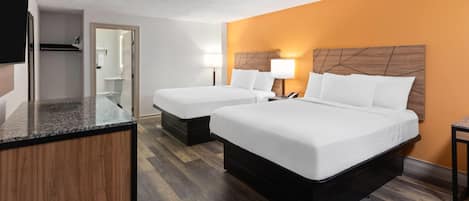 Room, 2 Queen Beds, Non Smoking | In-room safe, free cribs/infant beds, rollaway beds, free WiFi