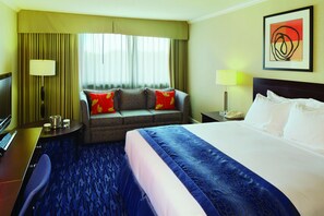 Egyptian cotton sheets, premium bedding, down duvets, in-room safe