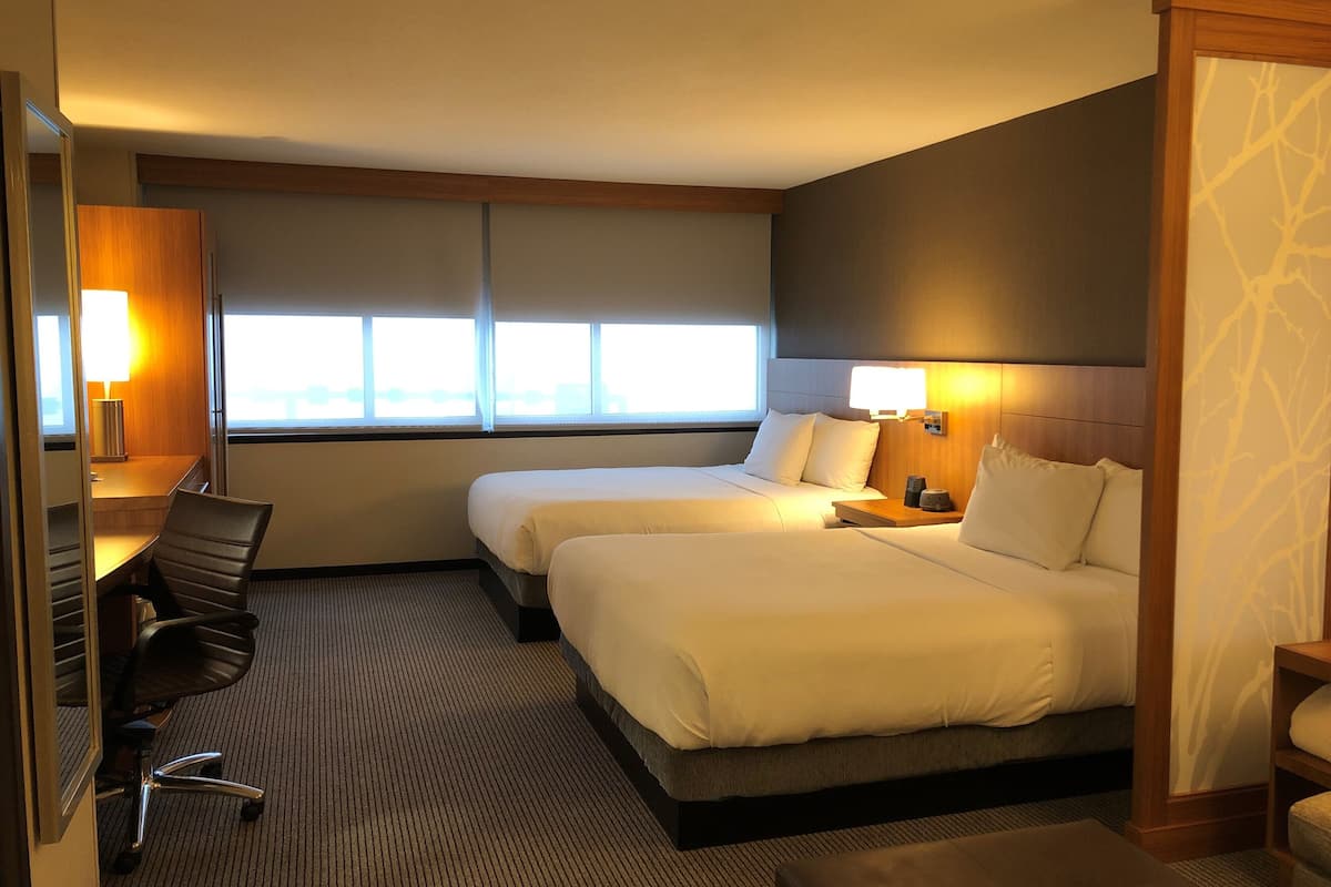 desk, laptop workspace, iron/ironing board, free cots/infant beds