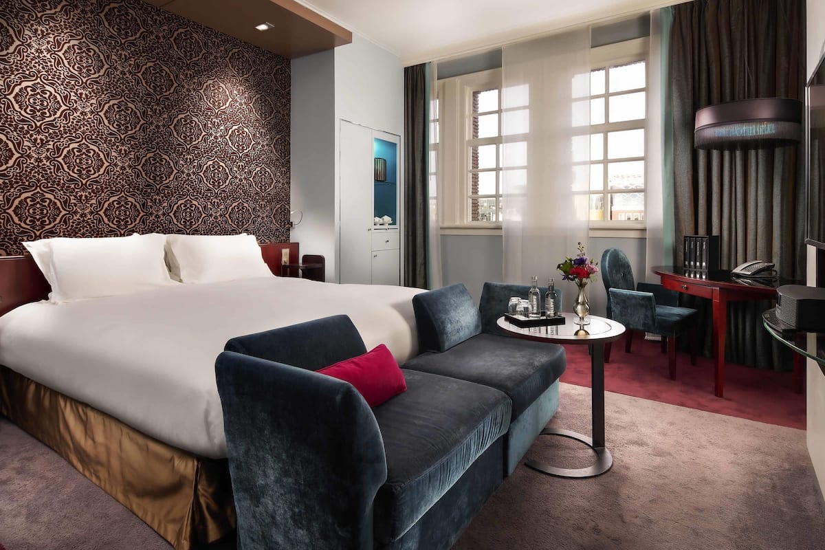 Luksushuone, 1 suuri parisänky | 1 makuuhuone, egyptinpuuvillaiset lakanat, ylelliset vuodevaatteet