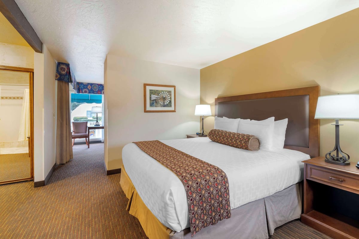 Standard Room, 1 King Bed, Refrigerator & Microwave, Poolside (with Sofabed)