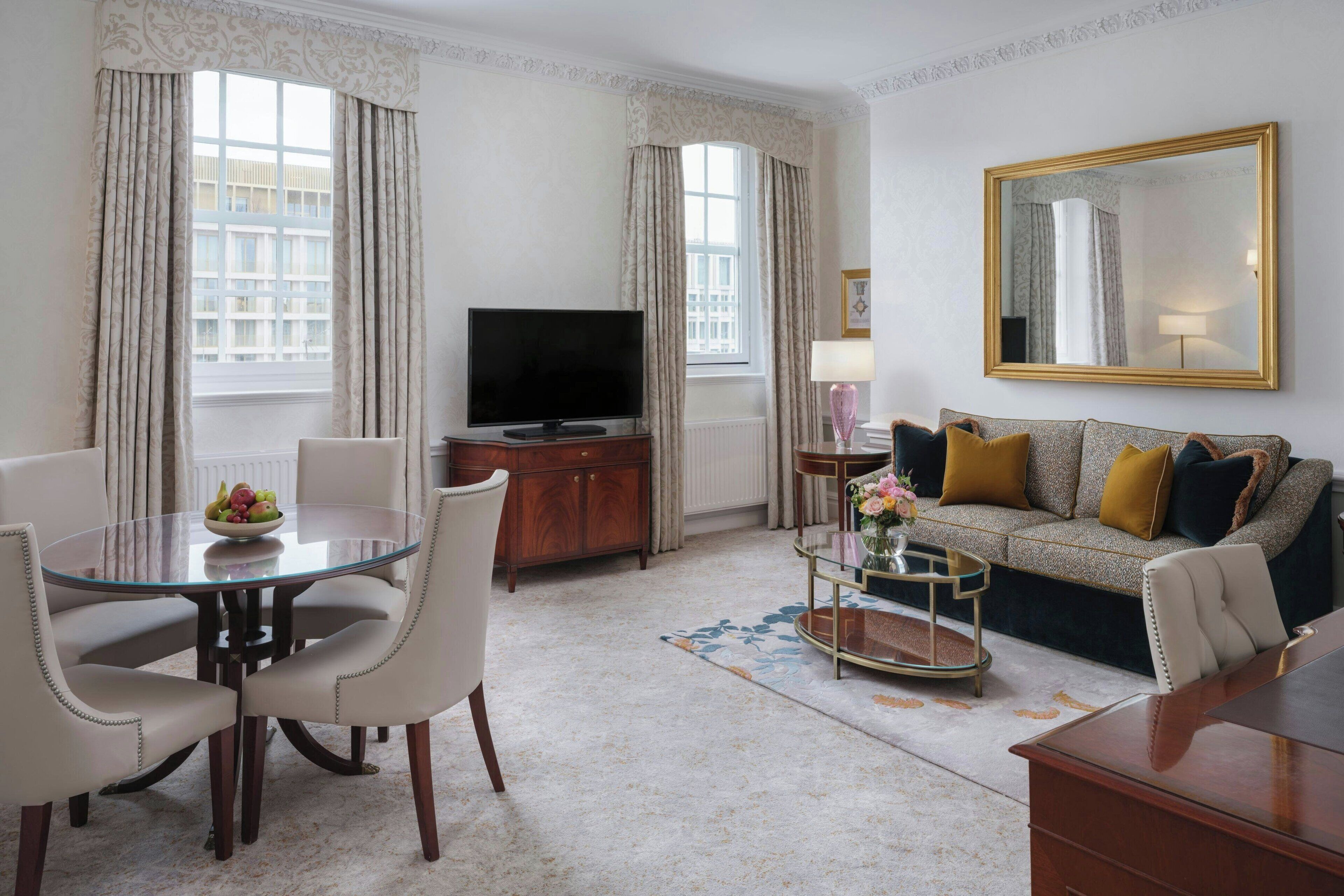 Premium Suite, 1 Bedroom | Living area | 47-inch TV with satellite channels, DVD player, iPod dock