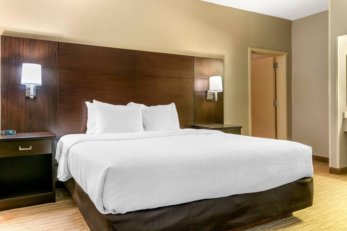 Suite, Multiple Beds, Accessible, Non Smoking | Desk, laptop workspace, blackout drapes, iron/ironing board
