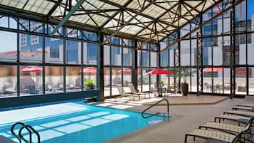 Indoor pool, outdoor pool, open 6:00 AM to 11:00 PM, pool umbrellas