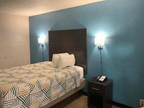 Desk, iron/ironing board, free WiFi, bed sheets