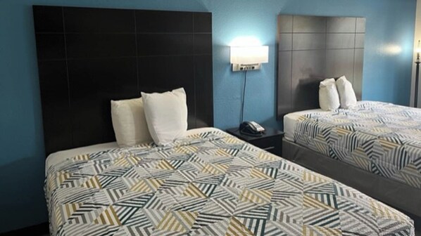 Standard Room, 2 Queen Beds, Non Smoking, Refrigerator & Microwave