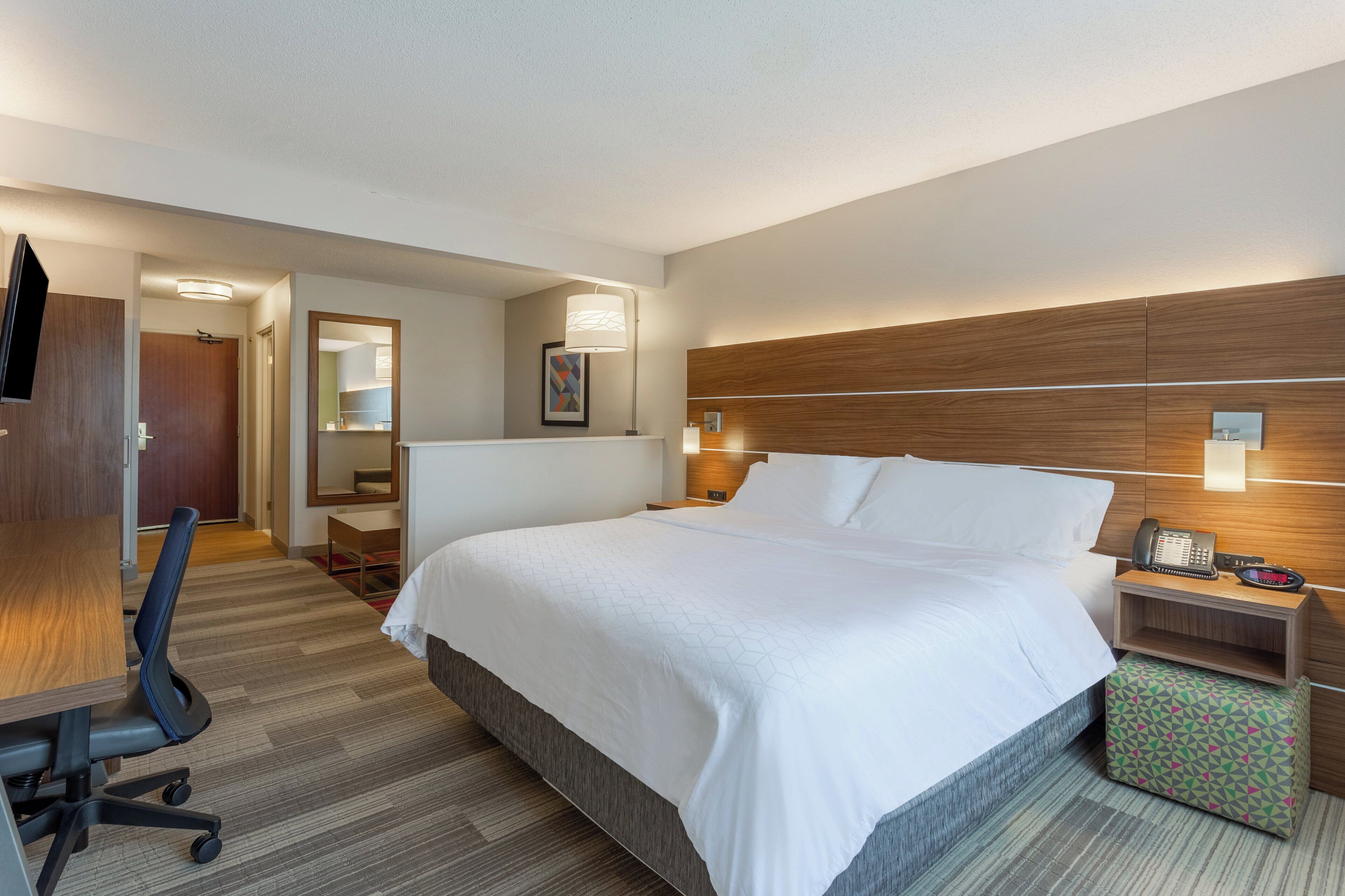 In-room safe, desk, blackout curtains, iron/ironing board