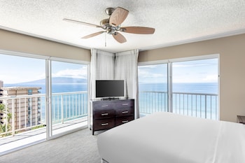 1 Bedroom Panoramic Ocean Vw King Suite Balcony | View from room at Hilton Vacation Club Kaanapali Beach Maui