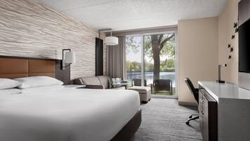 Premium bedding, down comforters, pillowtop beds, desk