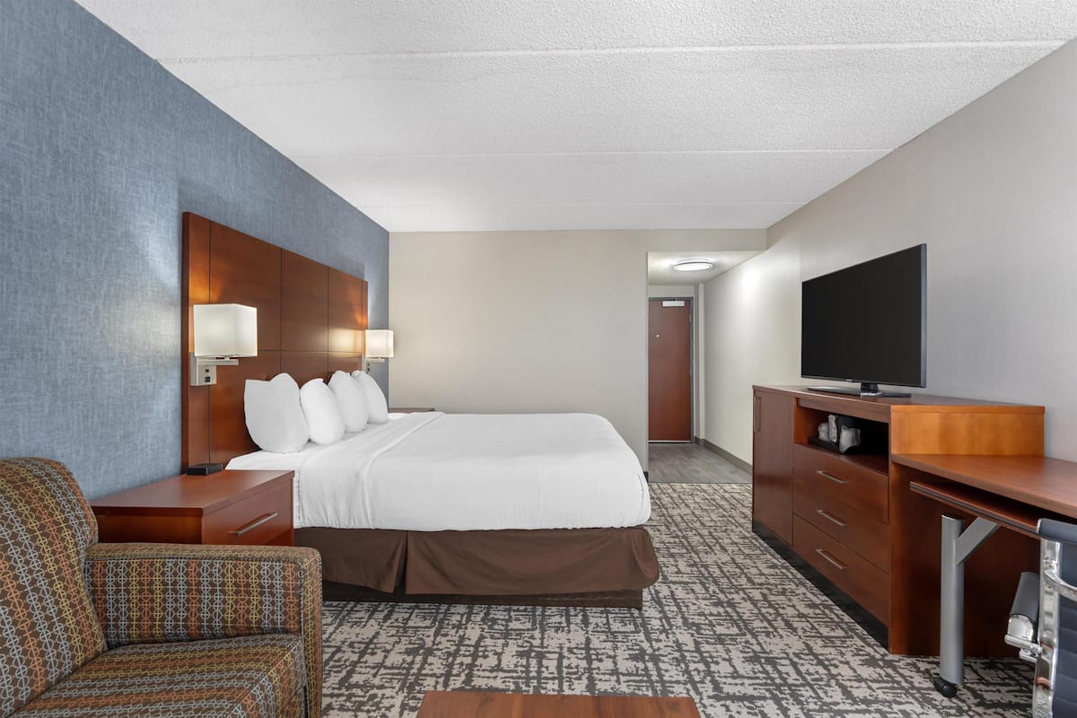 Chambre Standard, 1 trÚs grand lit, non-fumeurs, réfrigérateur (with Sofabed) | Bureau, rideaux occultants, fer et planche à repasser