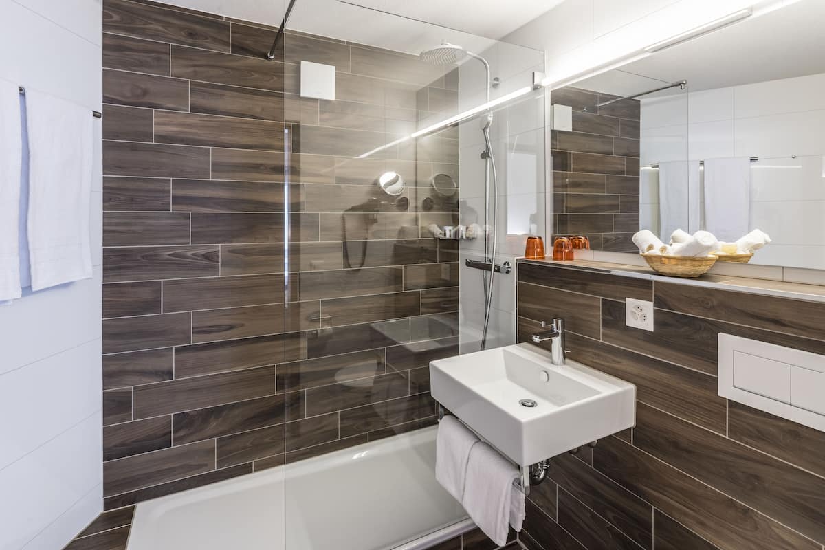 superior west with balcony | bathroom | hair dryer