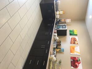 Free daily on-the-go breakfast