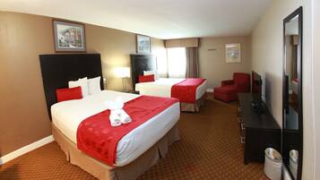 Desk, iron/ironing board, free cribs/infant beds, rollaway beds