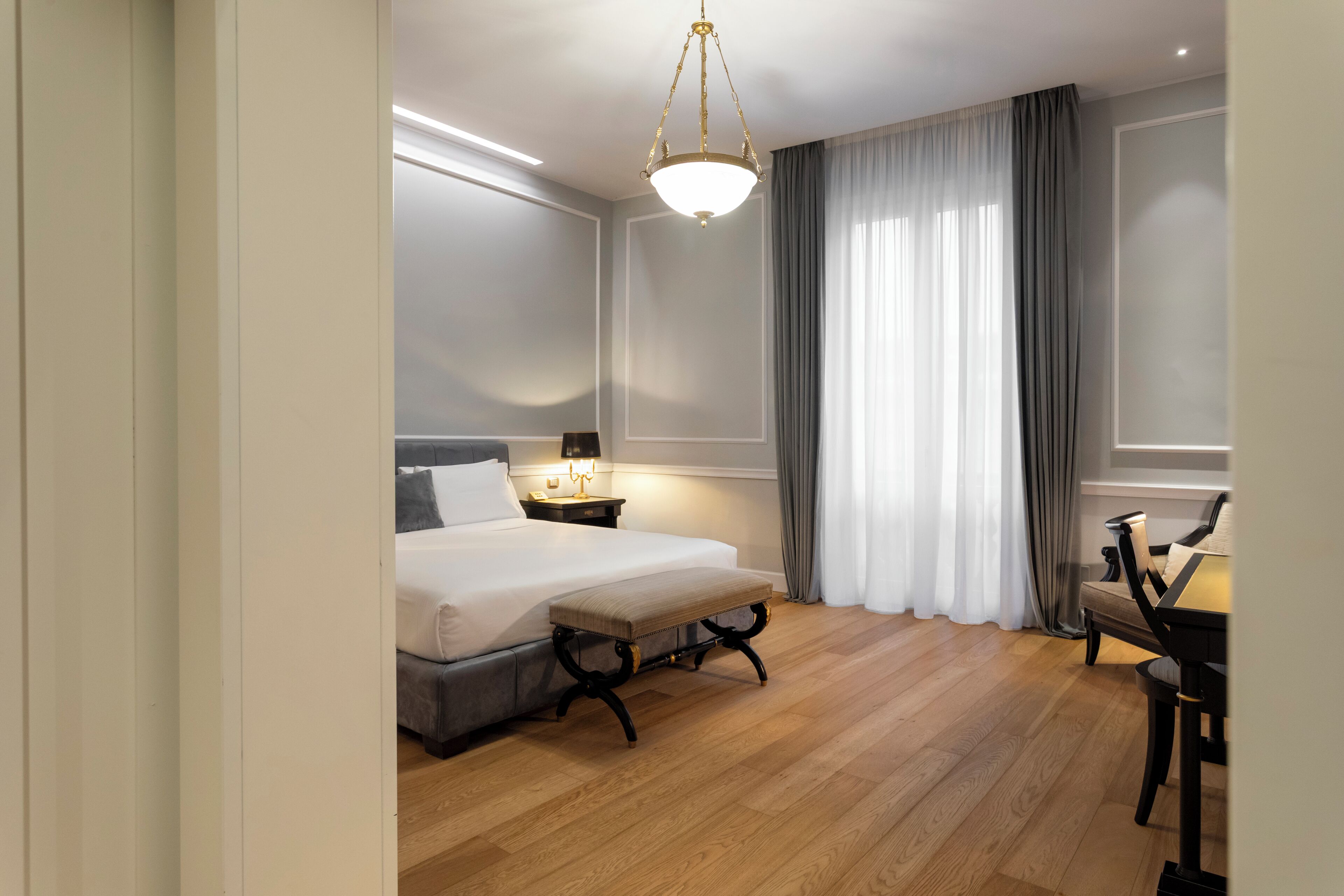 Suite | Egyptian cotton sheets, premium bedding, memory-foam beds, minibar