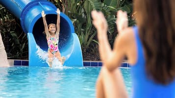 6 outdoor pools, free cabanas, pool umbrellas