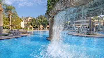 6 outdoor pools, free cabanas, pool umbrellas