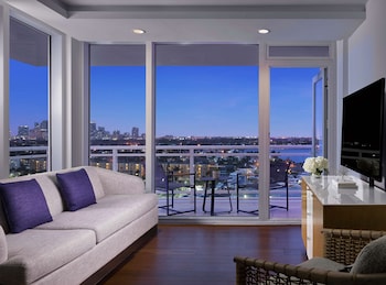 55-inch LCD TV with digital channels, TV, pay movies at Hilton Fort Lauderdale Marina