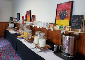 Daily continental breakfast (AUD 10 per person)