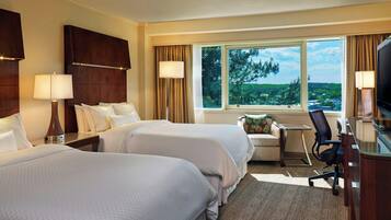 Premium bedding, pillowtop beds, in-room safe, desk