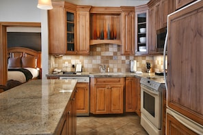Luxury Room, 1 Bedroom, Mountain View | Private kitchen | Coffee/tea maker
