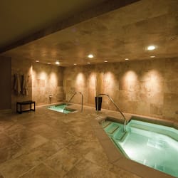 Indoor spa tub