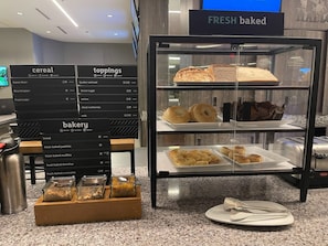 Daily buffet breakfast (CAD 14.95 per person)