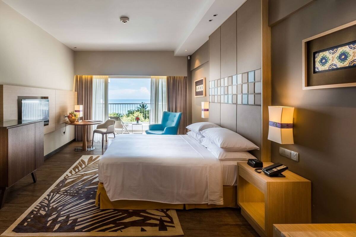 In-room safe, desk, laptop workspace, blackout drapes