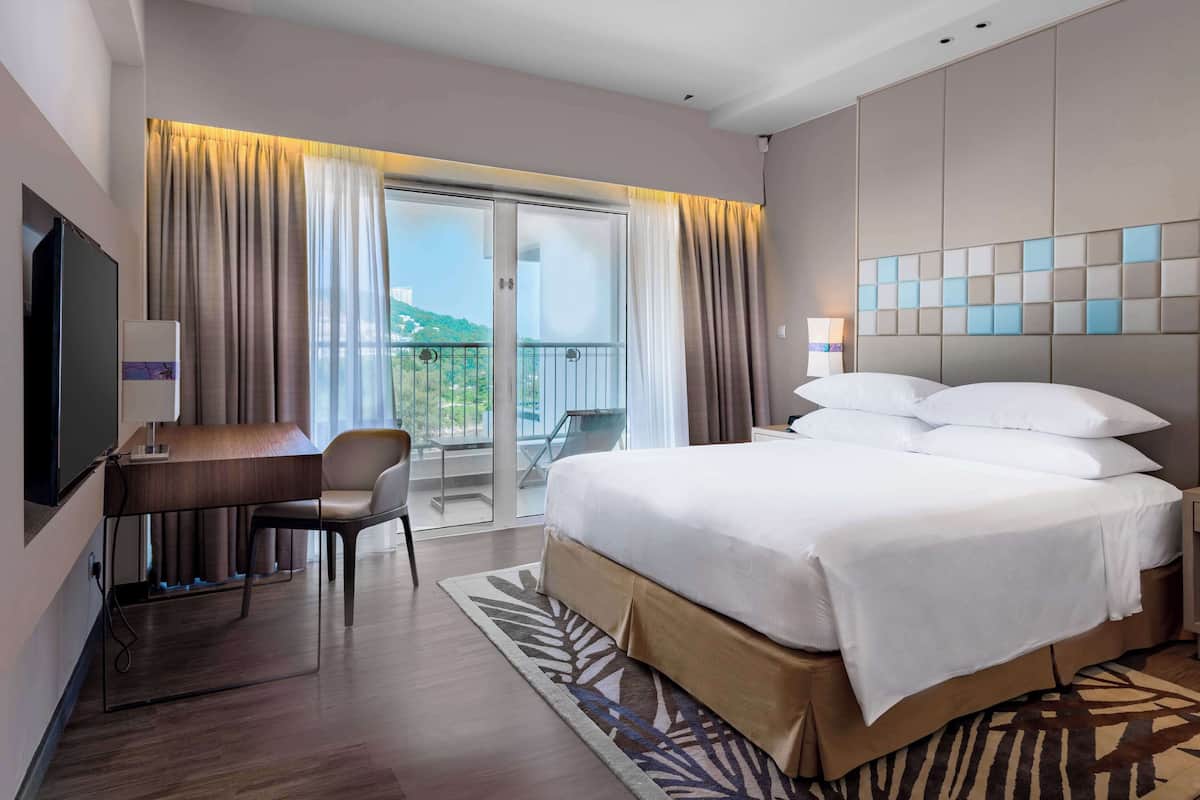 In-room safe, desk, laptop workspace, blackout drapes