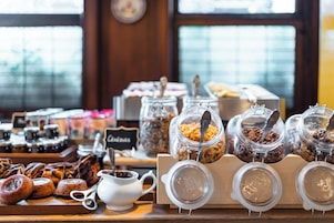 Daily buffet breakfast (EUR 30 per person)