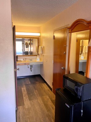 Free toiletries, hair dryer, towels