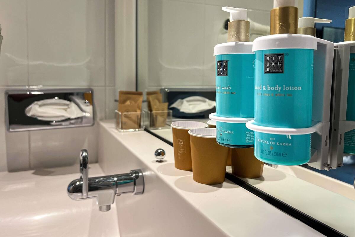 Premium bedding, memory-foam beds, free minibar, in-room safe
