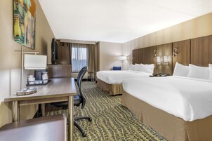 Standard Room, 2 Queen Beds, Non Smoking, Refrigerator | Hypo-allergenic bedding, desk, laptop workspace, blackout drapes