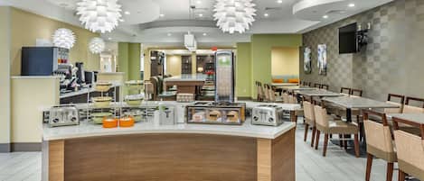 Free daily buffet breakfast