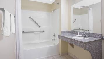 Room, 1 King Bed, Accessible | Accessible bathroom