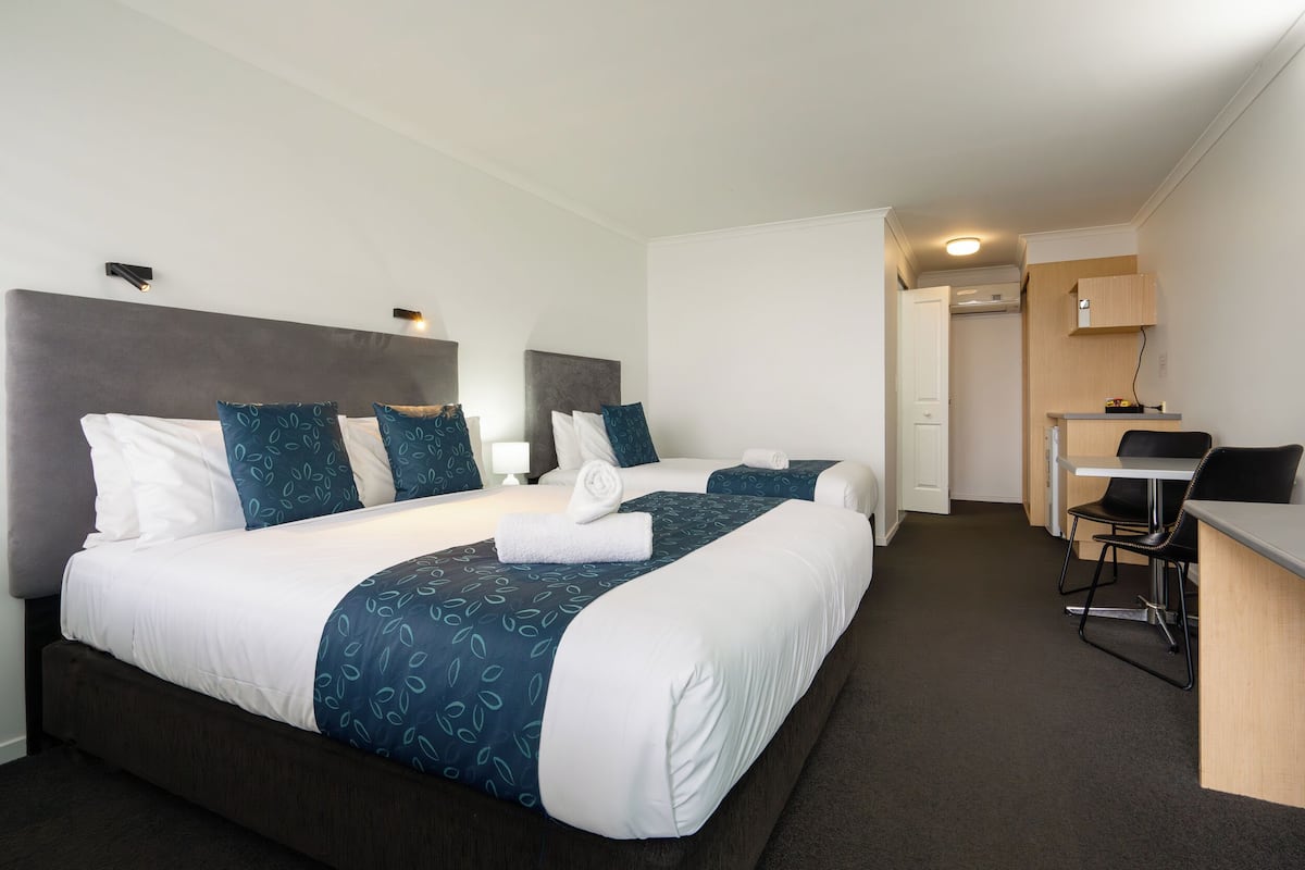 Chambre Standard avec lits jumeaux | Bureau, espace de travail pour ordinateur portable, rideaux occultants