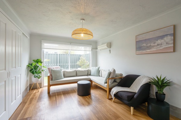 Junior Apartment | Living area | 40-inch Smart TV with cable channels