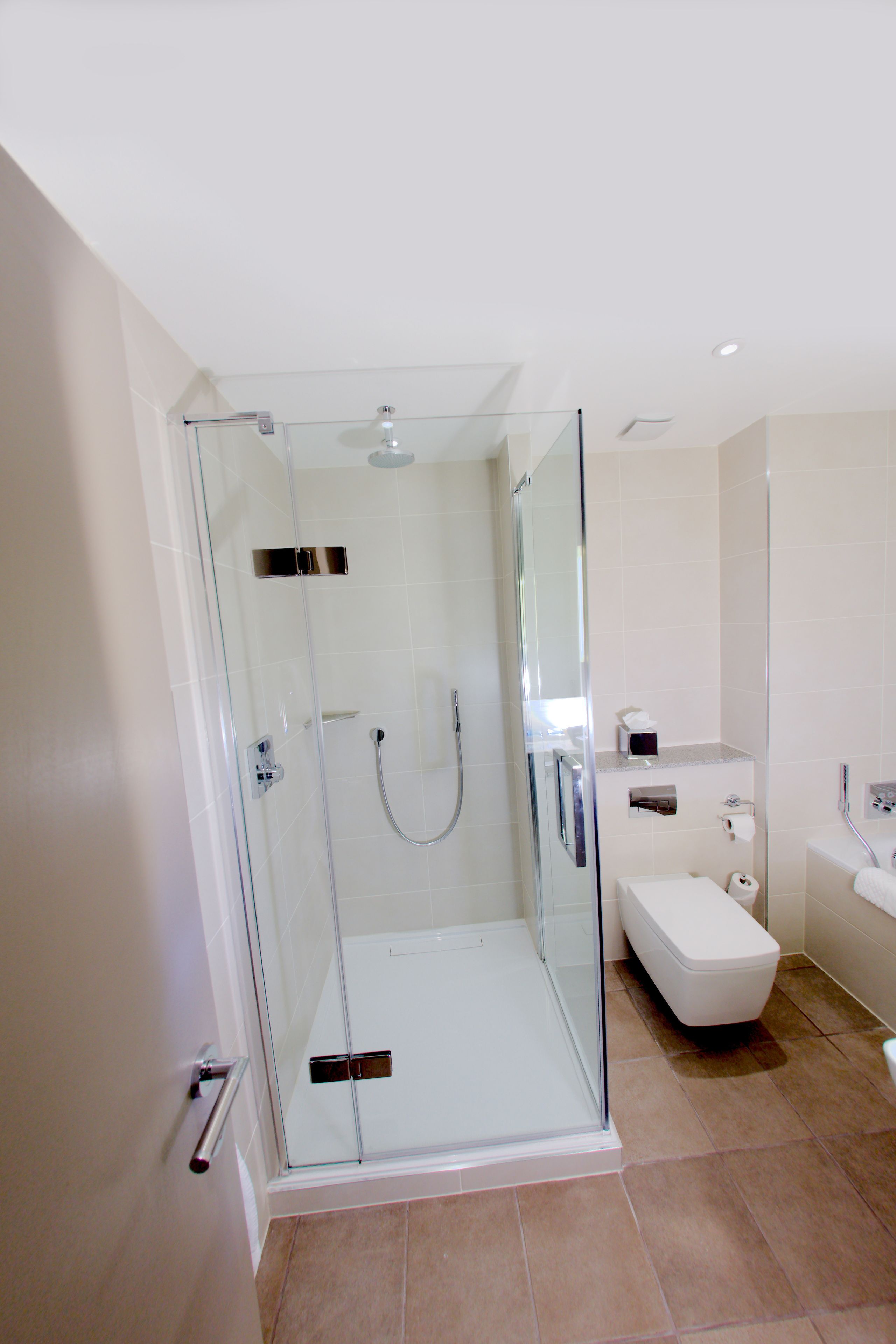 free toiletries, hair dryer, towels