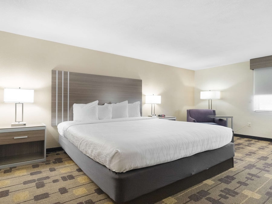 Kamar Standar, 1 Tempat Tidur Queen, Bebas Asap Rokok, lemari es & microwave | Tirai kedap cahaya, setrika/meja setrika, Wi-Fi, dan seprai linen