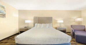 Blackout drapes, iron/ironing board, WiFi, bed sheets
