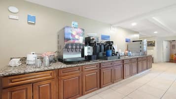 Free daily buffet breakfast