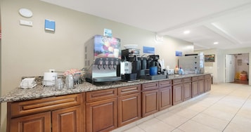 Free daily buffet breakfast