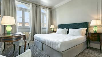 Hypo-allergenic bedding, down duvets, minibar, in-room safe